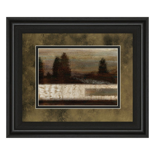 Classy Living Quiet Forest 40x34in Wall Art | Contemporary Midnight Aura MDF Frame with Glass | Living Room & Office Decor | 1 x 40 x 34 in | Model DM5236