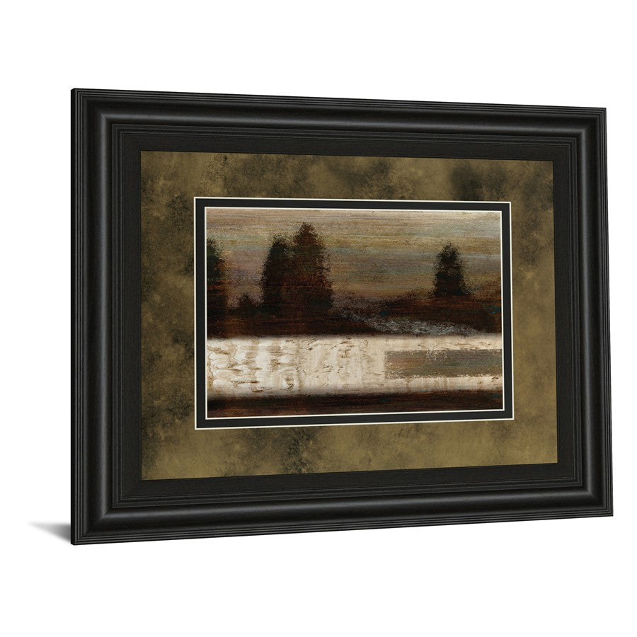 Classy Living Quiet Forest 40x34in Wall Art | Contemporary Midnight Aura MDF Frame with Glass | Living Room & Office Decor | 1 x 40 x 34 in | Model DM5236