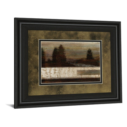 Classy Living Quiet Forest 40x34in Wall Art | Contemporary Midnight Aura MDF Frame with Glass | Living Room & Office Decor | 1 x 40 x 34 in | Model DM5236