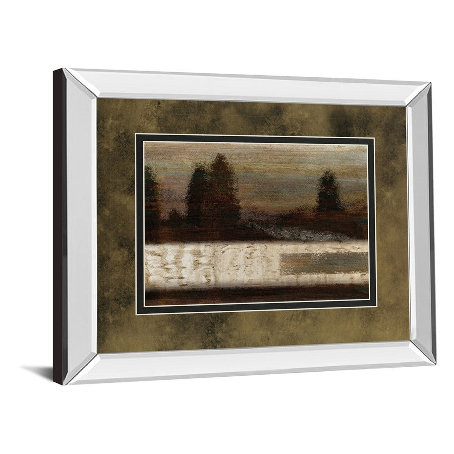 Classy Living Quiet Forest 40x34in Wall Art | Contemporary Mirrored Frame Abstract Woodland | Living Room & Office Decor | 40 x 34 x 3 in | Model DM5236MF