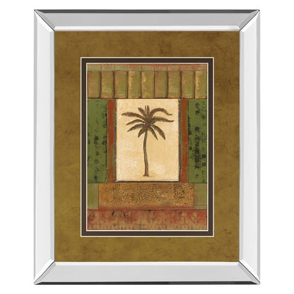 Classy Living Tranquil Palm 34x40in Wall Art | Transitional Mirrored Frame | Living Room, Bedroom & Office Decor | 40 in H | Model DM5242MF