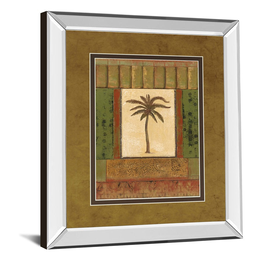 Classy Living Tranquil Palm 34x40in Wall Art | Transitional Mirrored Frame | Living Room, Bedroom & Office Decor | 40 in H | Model DM5242MF