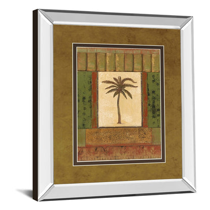 Classy Living Tranquil Palm 34x40in Wall Art | Transitional Mirrored Frame | Living Room, Bedroom & Office Decor | 40 in H | Model DM5242MF