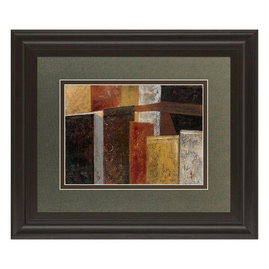 Classy Living Urban Layers 40x34in Wall Art | Contemporary Abstract Cityscape on Paper | Living Room & Office Decor | 1 x 40 x 34 in | Model DM5271