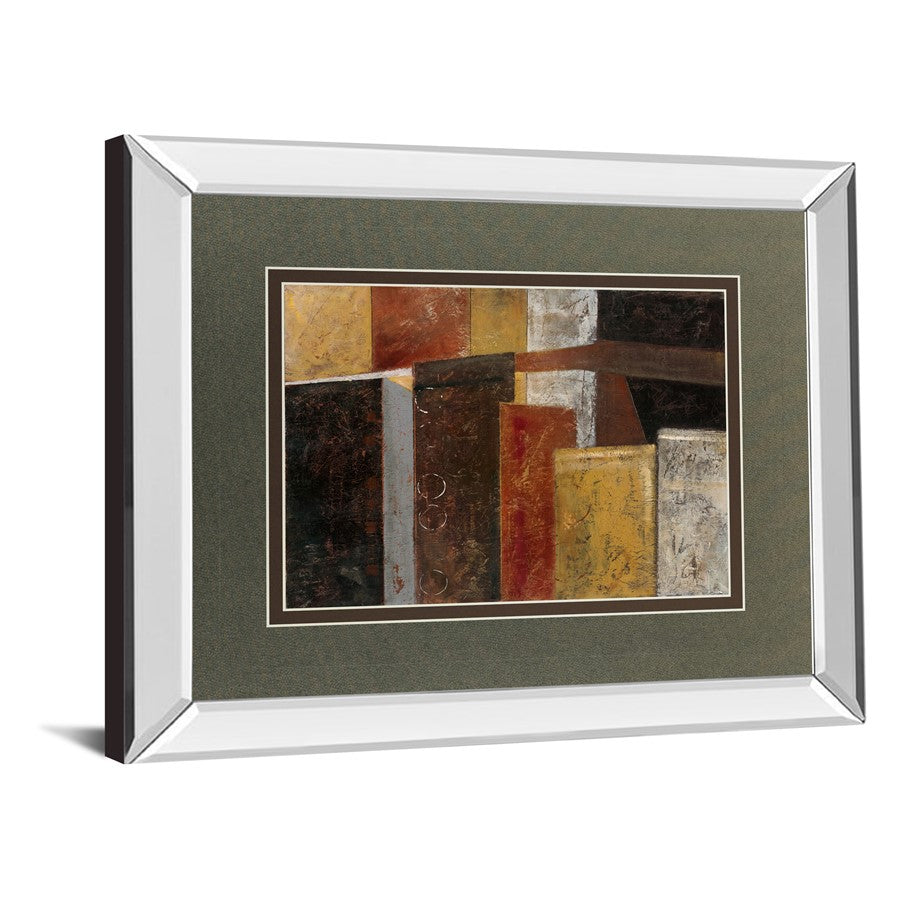 Classy Living Urban Layers 40x34in Wall Art | Contemporary Mirrored Frame with Double Mat | Living Room & Office Decor | 40 x 34 x 3 in | Model DM5271MF