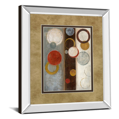 Classy Living Crescent Moon I Wall Art 34x40in | Contemporary Abstract Mirrored Frame | Living Room & Office Decor | 34 x 40 x 3 in | Model DM5276MF