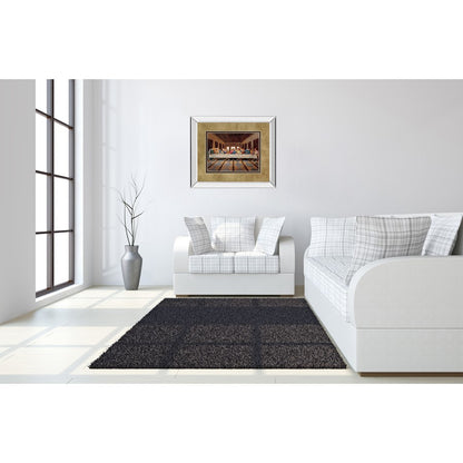 Classy Living Last Supper Scene Wall Art 40x34in | Traditional Mirrored Frame and Double Matting | Dining Room & Living Room Decor | 40 x | Model DM5287MF
