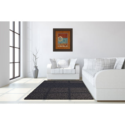 Classy Living Tanzania Harmony 34x40in Wall Art | Abstract Contemporary Cinnamon Mocha MDF Frame | Living Room & Office Decor | 34 x 40 x 1 | Model DM5295