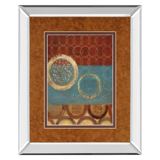 Classy Living Tanzania Harmony 34x40in Wall Art | Contemporary Mirrored Frame Mixed Media | Living Room & Office Decor | 34 x 40 x 3 in | Model DM5295MF