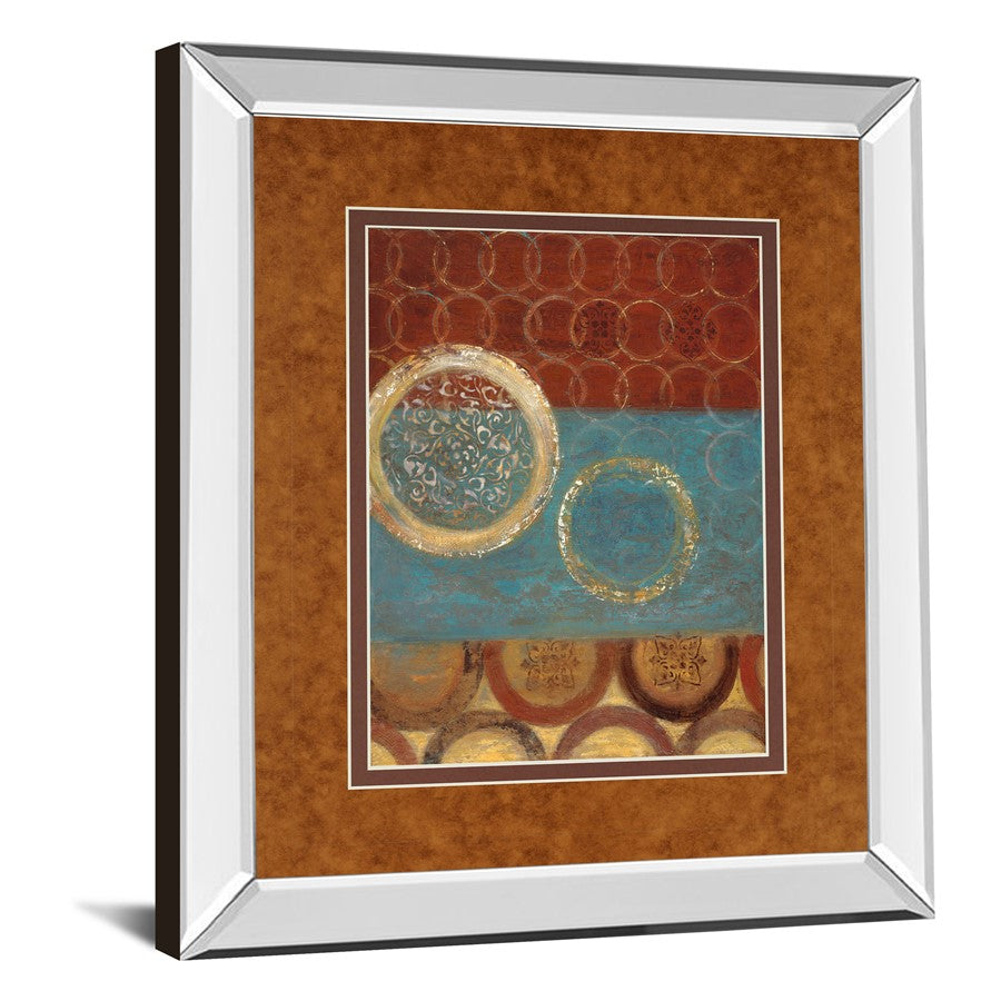 Classy Living Tanzania Harmony 34x40in Wall Art | Contemporary Mirrored Frame Mixed Media | Living Room & Office Decor | 34 x 40 x 3 in | Model DM5295MF