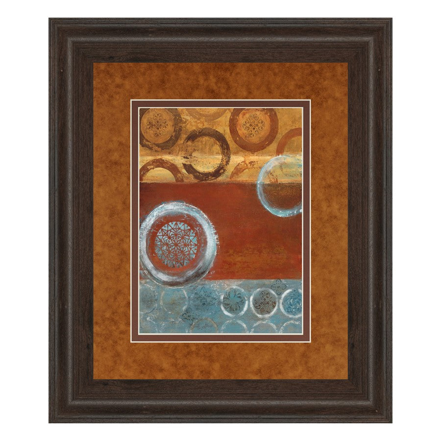 Classy Living Earth Rhythm 34x40in Wall Art | Contemporary Abstract Cinnamon Mocha MDF Frame | Living Room & Office Decor | 34 x 40 x 1 in | Model DM5296
