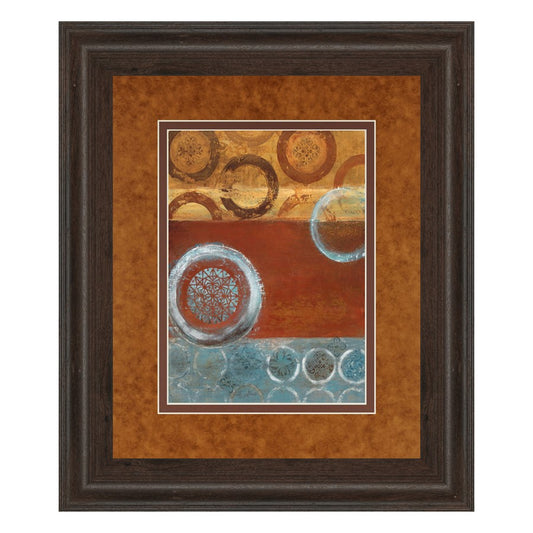 Classy Living Earth Rhythm 34x40in Wall Art | Contemporary Abstract Cinnamon Mocha MDF Frame | Living Room & Office Decor | 34 x 40 x 1 in | Model DM5296