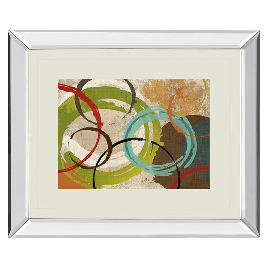 Classy Living Color Dance 40x34in Wall Art | Contemporary Abstract Multicolor on Mirrored Frame | Living Room & Office Decor | 40 x 34 x | Model DM5300MF