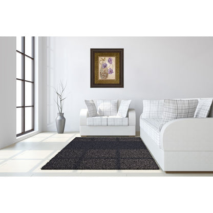 Classy Living Lavender Grace 34x40in Wall Art | Transitional Floral Print in Cinnamon Mocha Frame | Living Room & Bedroom Decor | 34 x 40 x | Model DM5302