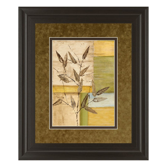 Classy Living Olive Branch Mosaic Wall Art 34x40in | Transitional Multicolor Paper on MDF | Living Room & Bedroom Botanical Decor | 34 x 40 | Model DM5303