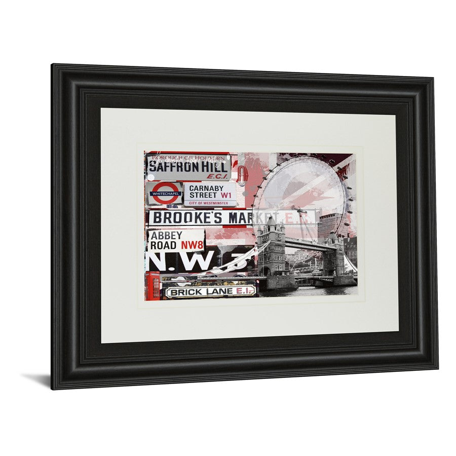 Classy Living Saffron Hill 40x34in Wall Art | Contemporary Midnight Aura Frame, Paper Print | Living Room & Office Decor | 1 x 40 x 34 in | Model DM5311