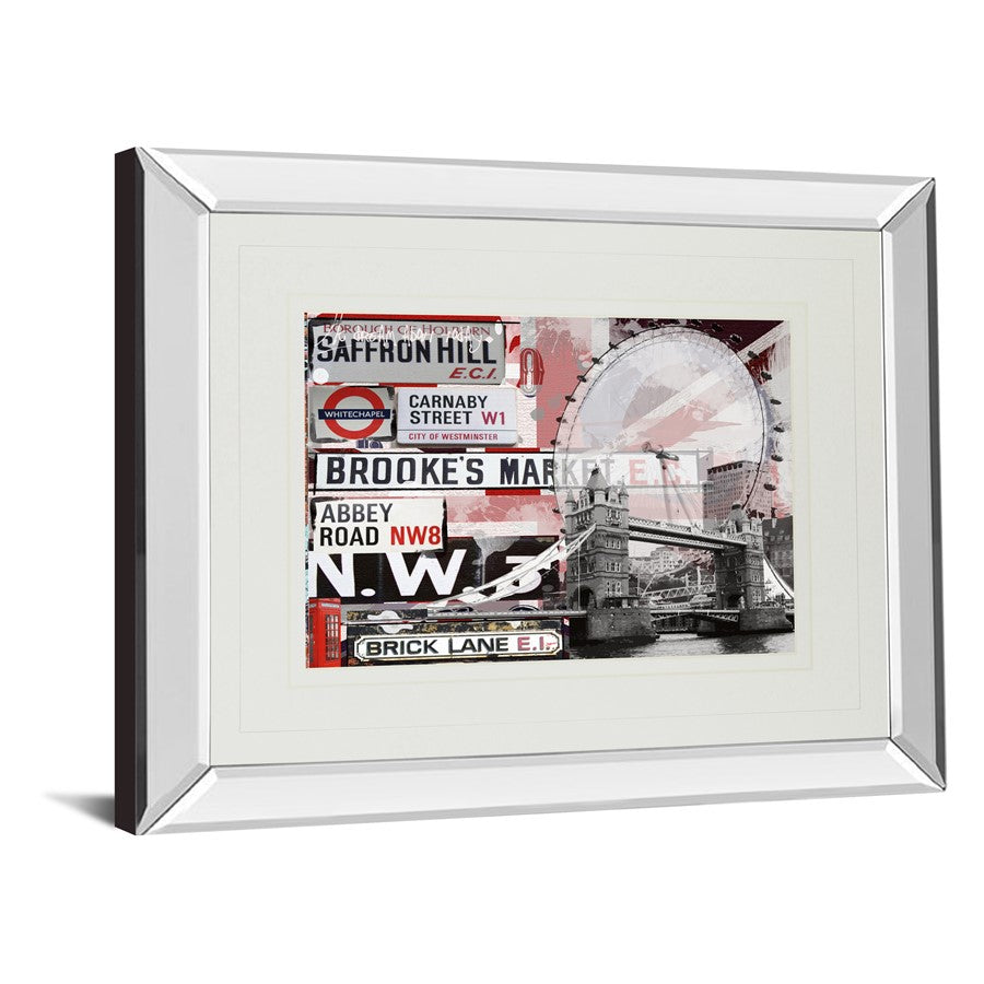 Classy Living Saffron Hill 40x34in Wall Art | Contemporary Mirrored Frame Urban Collage | Living Room & Office Decor | 40 x 34 x 3 in | Model DM5311MF