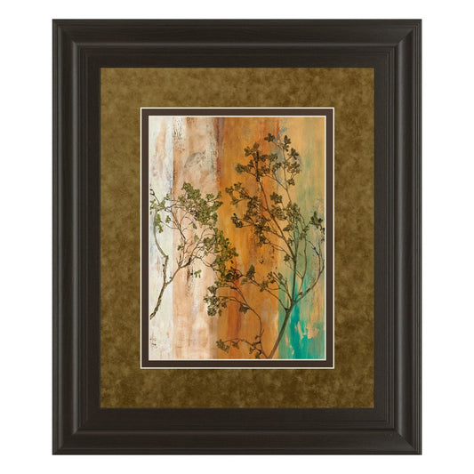Classy Living Spring Branch II 34x40in Wall Art | Dark Chocolate Framed Contemporary Nature Print | Living Room & Office Decor | 1 x 34 x | Model DM5318