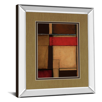 Classy Living Earthbound Harmony 34x40 Wall Art | Contemporary Mirrored Frame Abstract | Living Room, Office & Den Decor | 34 x 40 x 3 in | Model DM5332MF