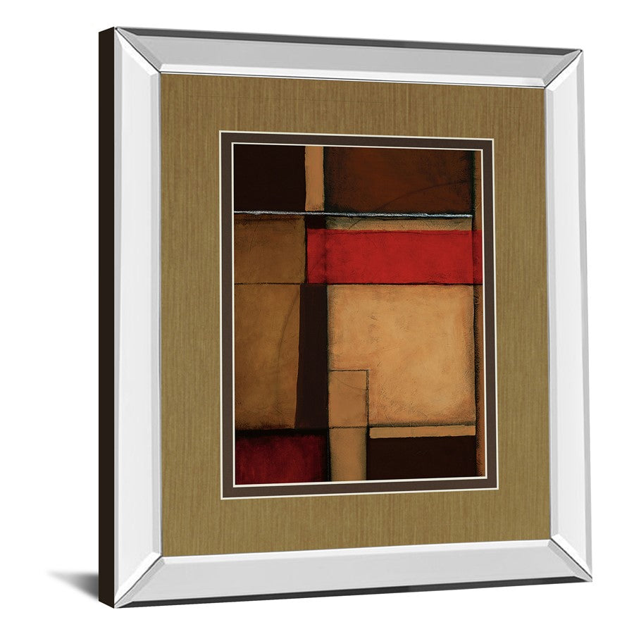 Classy Living Earthbound Harmony 34x40 Wall Art | Contemporary Mirrored Frame Abstract | Living Room, Office & Den Decor | 34 x 40 x 3 in | Model DM5332MF