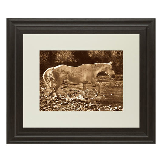 Classy Living The Crossing Wall Art 40x34in | Contemporary Dark Chocolate MDF Frame | Living Room & Office Focal Point | 1 x 40 x 34 in | Model DM5333