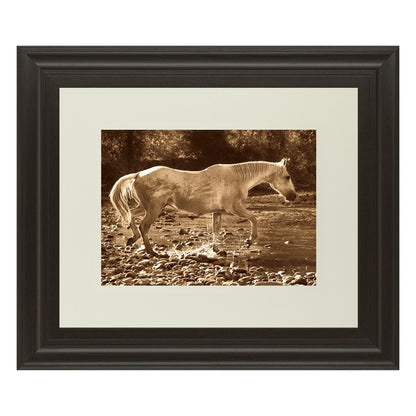Classy Living The Crossing Wall Art 40x34in | Contemporary Dark Chocolate MDF Frame | Living Room & Office Focal Point | 1 x 40 x 34 in | Model DM5333