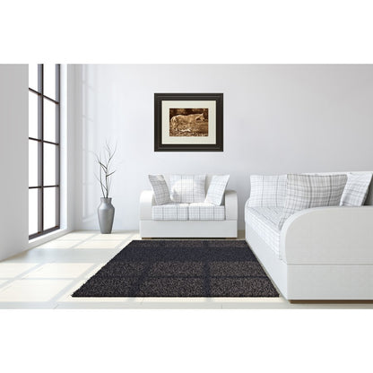 Classy Living The Crossing Wall Art 40x34in | Contemporary Dark Chocolate MDF Frame | Living Room & Office Focal Point | 1 x 40 x 34 in | Model DM5333