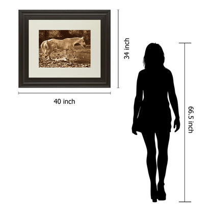 Classy Living The Crossing Wall Art 40x34in | Contemporary Dark Chocolate MDF Frame | Living Room & Office Focal Point | 1 x 40 x 34 in | Model DM5333