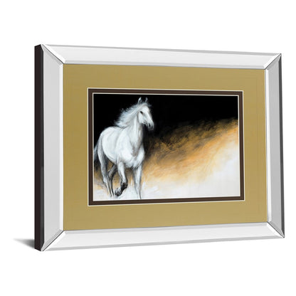 Classy Living Light and Dark 40x34in Rectangular Wall Art | Transitional Mirrored Frame and Paper Print | Living Room & Office Decor | 40 | Model DM5334MF