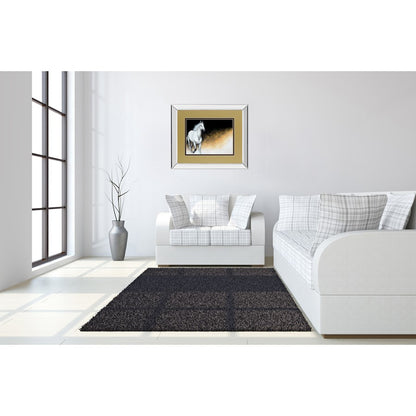 Classy Living Light and Dark 40x34in Rectangular Wall Art | Transitional Mirrored Frame and Paper Print | Living Room & Office Decor | 40 | Model DM5334MF