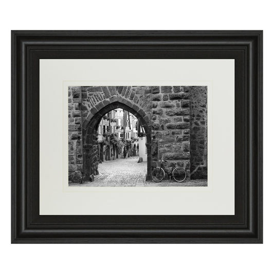 Classy Living Riquewihr Archway Wall Art 40x34in | Contemporary Midnight Aura Framed Print | Living Room & Office Decor | 40 x 34 x 1 in | Model DM5353