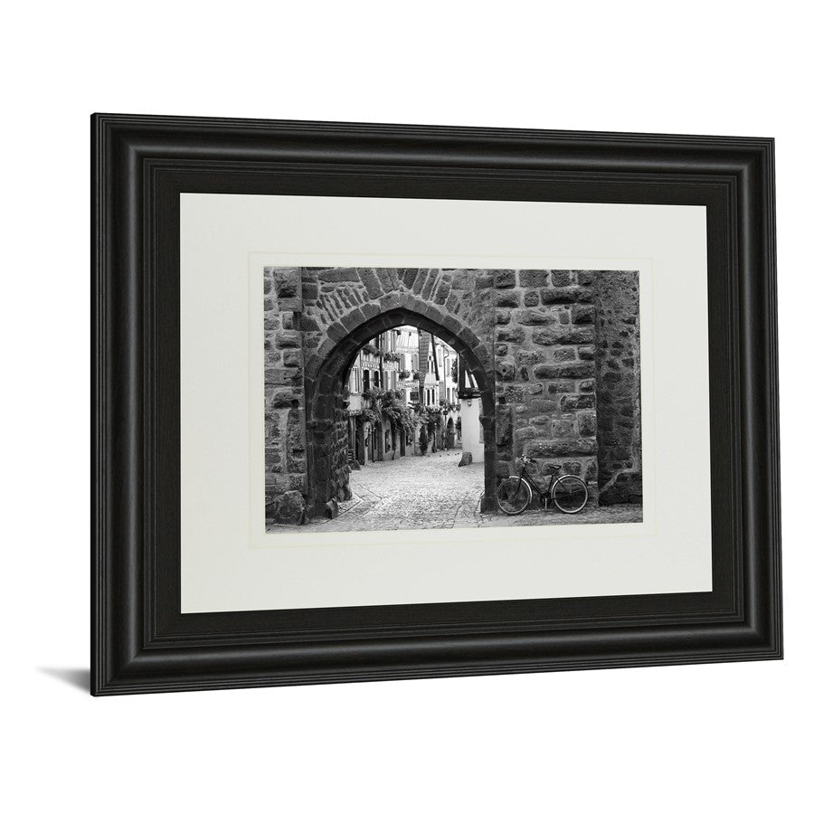Classy Living Riquewihr Archway Wall Art 40x34in | Contemporary Midnight Aura Framed Print | Living Room & Office Decor | 40 x 34 x 1 in | Model DM5353