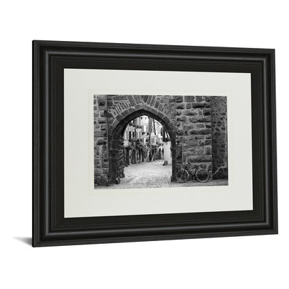 Classy Living Riquewihr Archway Wall Art 40x34in | Contemporary Midnight Aura Framed Print | Living Room & Office Decor | 40 x 34 x 1 in | Model DM5353