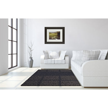 Classy Living Lifting Mist 40x34in Wall Art | Transitional Dark Chocolate MDF Frame with Multicolor Paper Print | Living Room & Office | Model DM5357