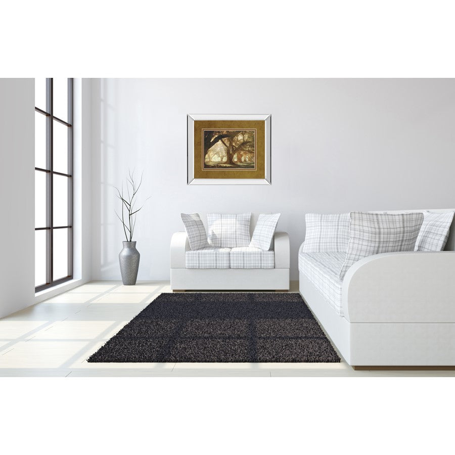 Classy Living Oak Alley Morning Light Wall Art 40x34in | Country/Farmhouse Mirrored Frame and Paper Print | Living Room & Bedroom Wall | Model DM5378MF