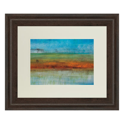 Classy Living Serene Horizon 40x34in Wall Art | Contemporary Abstract Cinnamon Mocha MDF Frame | Living Room & Office Decor | 1 x 40 x 34 in | Model DM5382