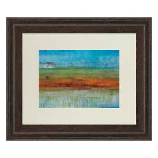 Classy Living Serene Horizon 40x34in Wall Art | Contemporary Abstract Cinnamon Mocha MDF Frame | Living Room & Office Decor | 1 x 40 x 34 in | Model DM5382