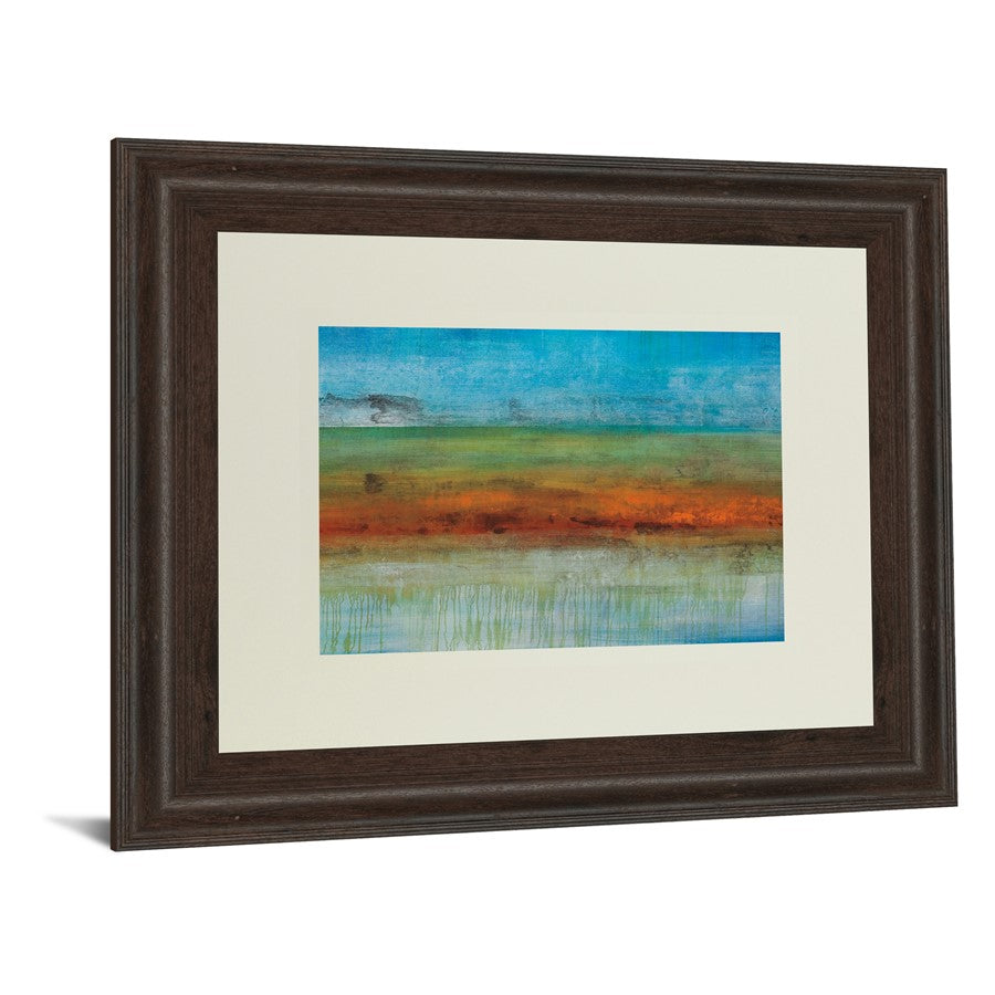 Classy Living Serene Horizon 40x34in Wall Art | Contemporary Abstract Cinnamon Mocha MDF Frame | Living Room & Office Decor | 1 x 40 x 34 in | Model DM5382