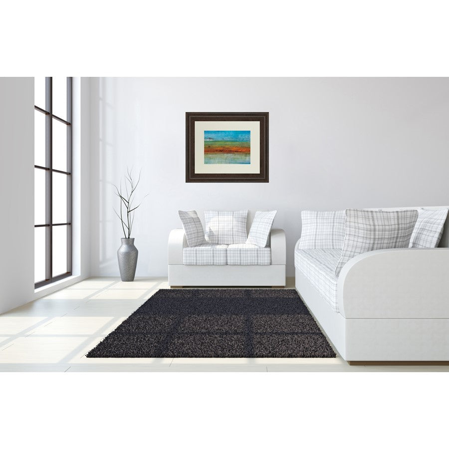 Classy Living Serene Horizon 40x34in Wall Art | Contemporary Abstract Cinnamon Mocha MDF Frame | Living Room & Office Decor | 1 x 40 x 34 in | Model DM5382