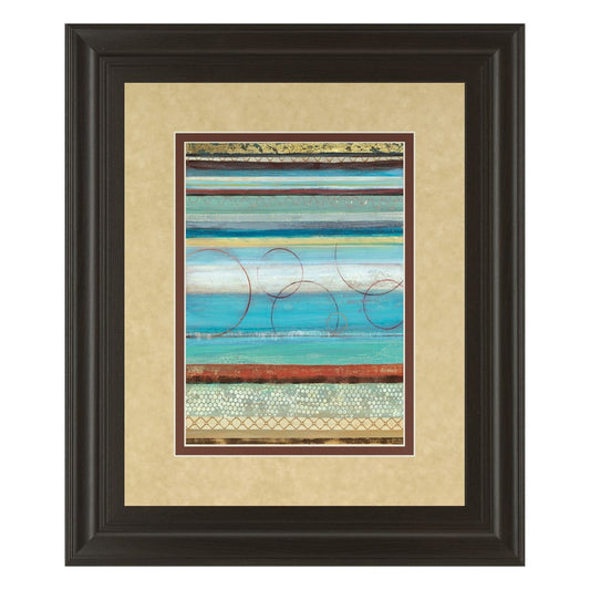 Classy Living Strata I Wall Art 34x40in | Contemporary Abstract Multicolor on Dark Chocolate MDF Frame | Living Room & Office Decor | 1 x | Model DM5388