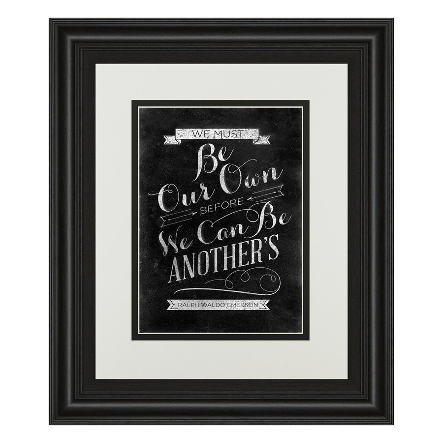 Classy Living Be Our Own Wall Art Double Mat 34x40 | Transitional Midnight Aura Frame with Quote | Living Room & Office Decor | 1 x 34 x 40 | Model DM5395