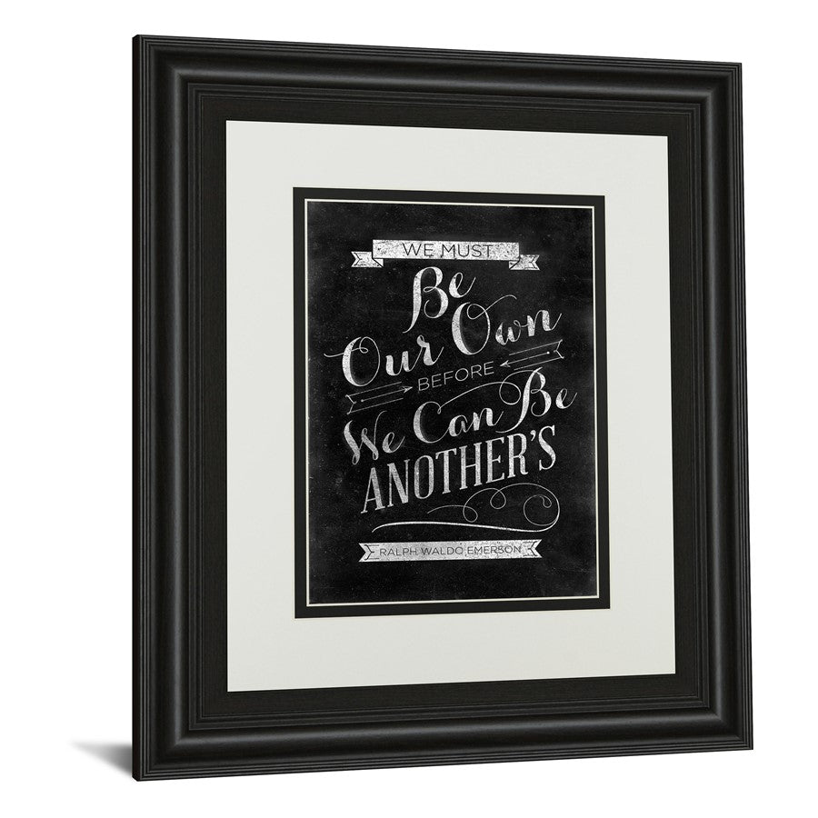 Classy Living Be Our Own Wall Art Double Mat 34x40 | Transitional Midnight Aura Frame with Quote | Living Room & Office Decor | 1 x 34 x 40 | Model DM5395