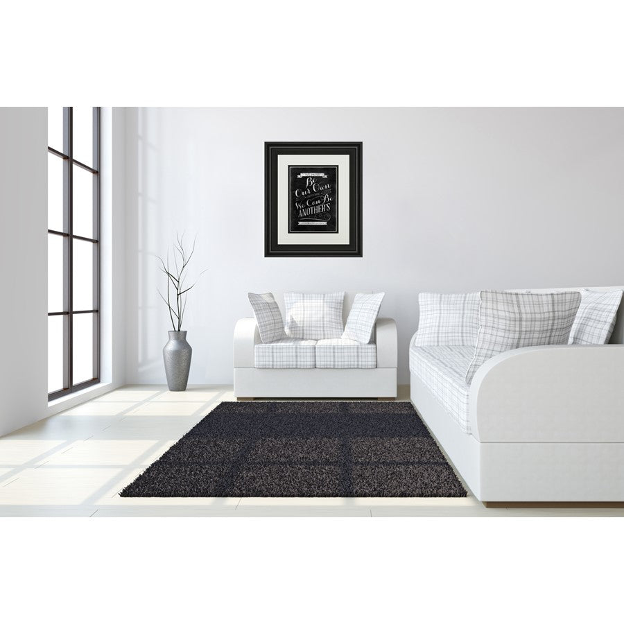 Classy Living Be Our Own Wall Art Double Mat 34x40 | Transitional Midnight Aura Frame with Quote | Living Room & Office Decor | 1 x 34 x 40 | Model DM5395