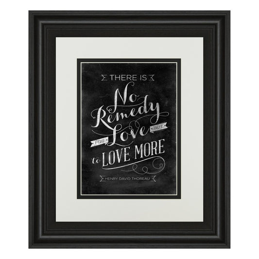 Classy Living No Remedy Wall Art 34x40in | Transitional Midnight Aura MDF Frame with Glass | Living Room & Office Inspirational Decor | 34 | Model DM5396