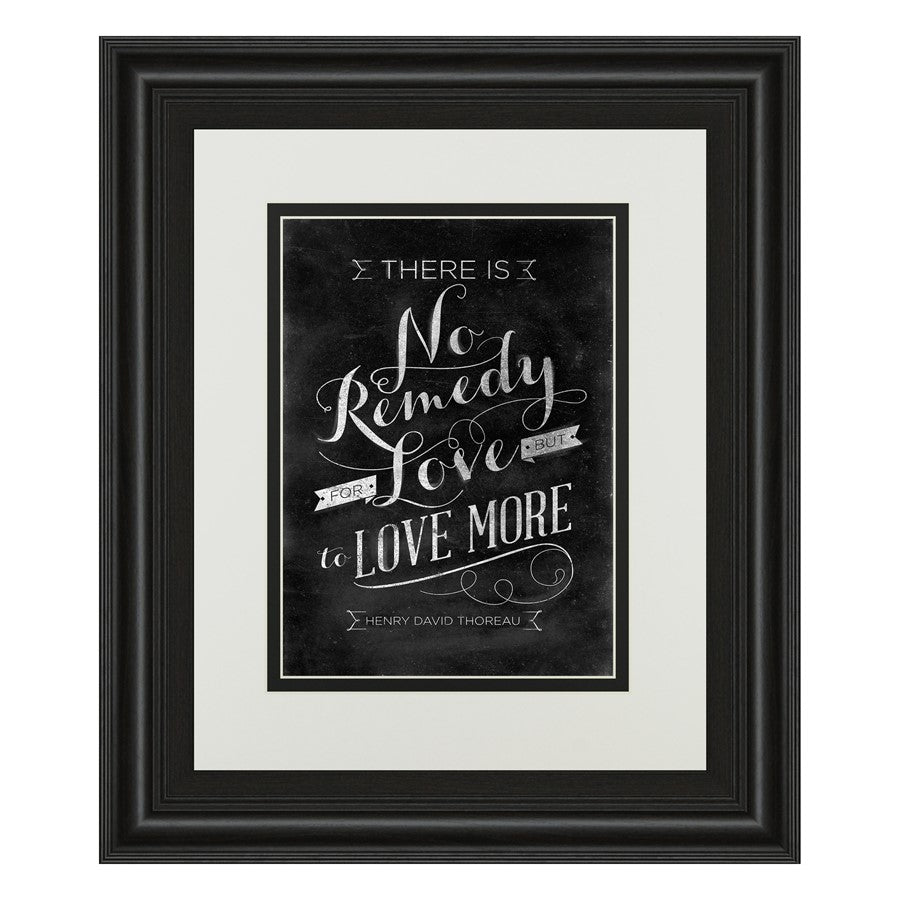 Classy Living No Remedy Wall Art 34x40in | Transitional Midnight Aura MDF Frame with Glass | Living Room & Office Inspirational Decor | 34 | Model DM5396