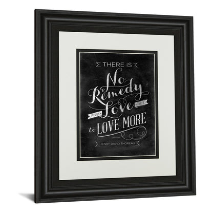 Classy Living No Remedy Wall Art 34x40in | Transitional Midnight Aura MDF Frame with Glass | Living Room & Office Inspirational Decor | 34 | Model DM5396