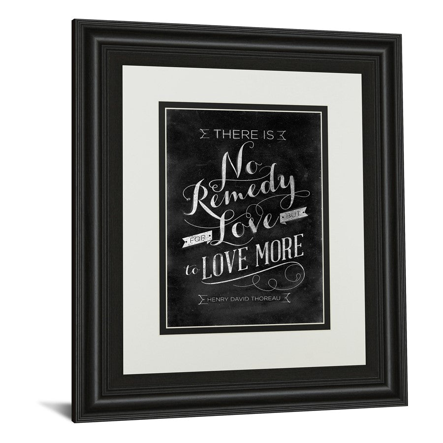 Classy Living No Remedy Wall Art 34x40in | Transitional Midnight Aura MDF Frame with Glass | Living Room & Office Inspirational Decor | 34 | Model DM5396