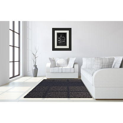 Classy Living No Remedy Wall Art 34x40in | Transitional Midnight Aura MDF Frame with Glass | Living Room & Office Inspirational Decor | 34 | Model DM5396