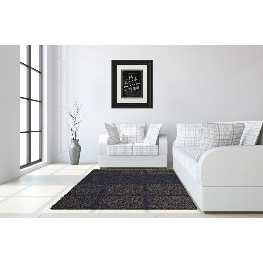 Classy Living No Remedy Wall Art 34x40in | Transitional Midnight Aura MDF Frame with Glass | Living Room & Office Inspirational Decor | 34 | Model DM5396