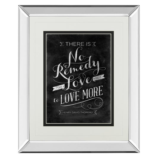 Classy Living No Remedy 34x40in Wall Art | Transitional Mirrored Frame Graphic Art | Living Room & Office Inspirational Decor | 34 x 40 x | Model DM5396MF